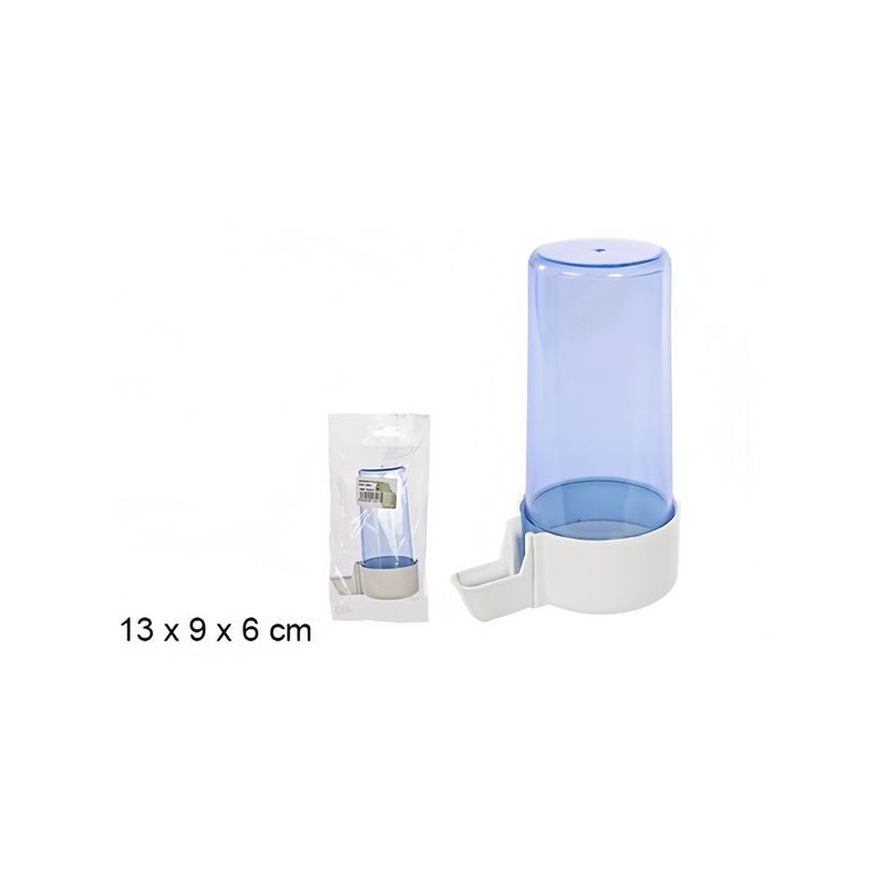 1pcs 大号鸟饮水瓶13x9x6cm Bebedero pájaro maxi azul 13x9x6cm
