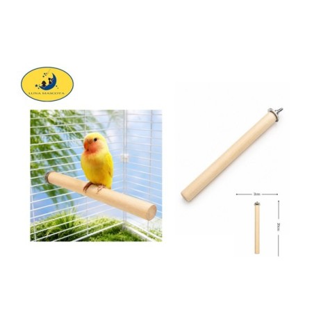 鸟玩具木站杆Φ2.0*20CM Accesorios para jaulas