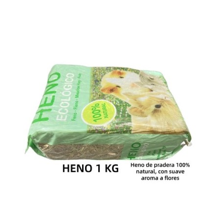 天然花香优质兔草1Kg (不压缩） Heno 1KG con suave aroma a flores
