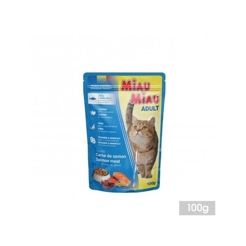Comida húmeda gato salmón en salsa 100 g