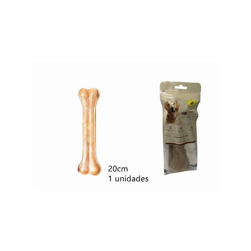 1pcs牛皮压骨20cm Mordedor Natural Perros