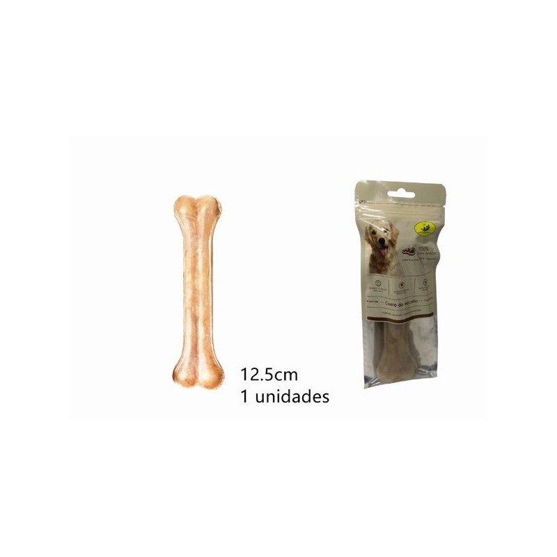 1pcs牛皮压骨12.5cm Mordedor Natural Perros