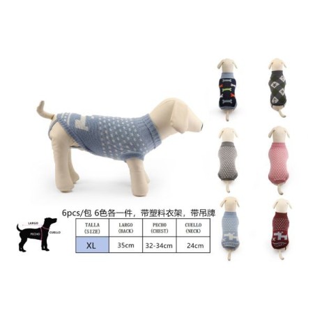 毛线衣 尺寸：XL Jersey Para Mascota Talla ：Xl