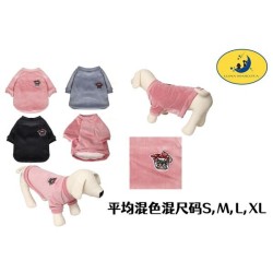 灯芯绒狗头标两脚卫衣平均混色混尺码S