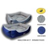 斜格纹方窝M 单尺寸（颜色随机平均混色） CAMA PARA MASCOTAS