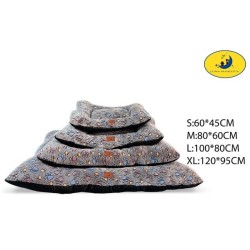 印花绒四件套垫子-深棕色脚印 Cama Para Perro Talla Xs 8435669813630 S 8435669813647 M 8435669813654 L 8435669813661