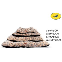 印花绒四件套垫子-浅棕色脚印 Cama Para Perro Talla Xs 8435669813630 S 8435669813647 M 8435669813654 L 8435669813661