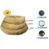孔雀绒圆窝三件套（70cm、80cm、90cm）浅棕 Cama Para Mascota 3 Juegos
