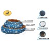 布绒圆窝三件套 -脚印骨头蓝底 Cama Para Mascota 3 Juegos Talla S:8435669813562 Talla M:8435669813579 Talla L:8435669813586