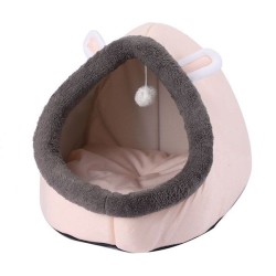 开口猫窝小号28x28x30cm米色 casita para mascotas