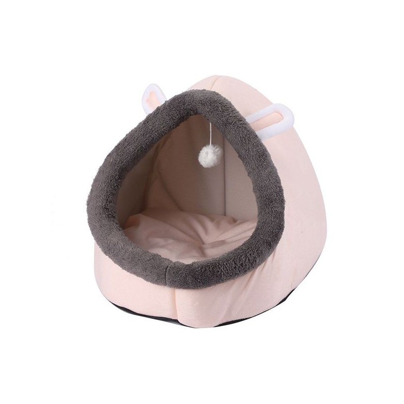 开口猫窝小号28x28x30cm米色 casita para mascotas