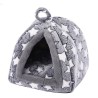 印花绒猫窝大号40x40cm星星 casita para mascotas