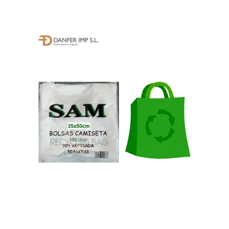 35X50环保塑料袋 BOLSA 70% RECICLADA 35X50 100UDS
