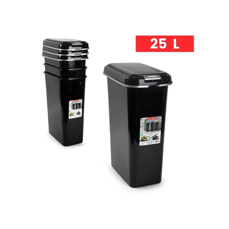 FORTE塑料垃圾桶 CUBO RECICLAJE 25 L NEGRO