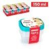 FORTE塑料外卖盒 PACK 3 FIAMBRERAS MINI RECTANGULAR 150 ML COLOR