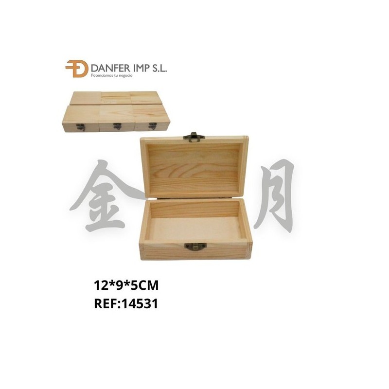 松木长方形木盒 CAJA DE MADERA LY-21630