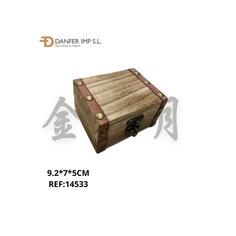 桐木轻烧色图钉木盒 CAJA DE MADERA LY-3076