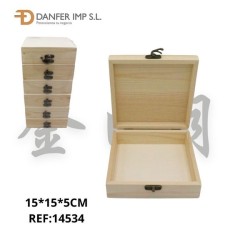 松木方形木盒 CAJA DE MADERA