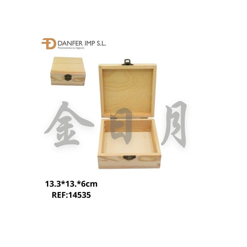 松木正方形木盒 CAJA DE MADERA LY-10605E