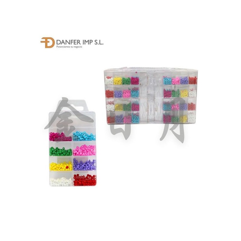 9格盒实色米珠 SET DIY PERLAS COLORES
