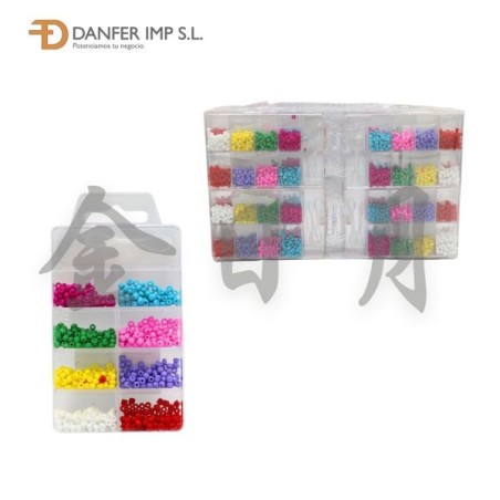 9格盒实色米珠 SET DIY PERLAS COLORES