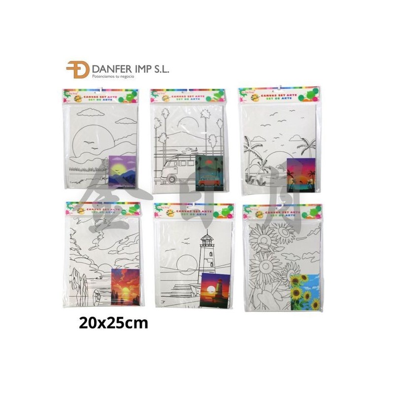 印图花板 LIENZO PARA PINTAR 20X25CM