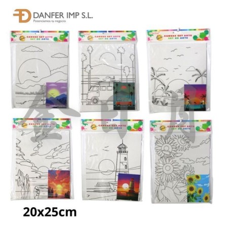 印图花板 LIENZO PARA PINTAR 20X25CM