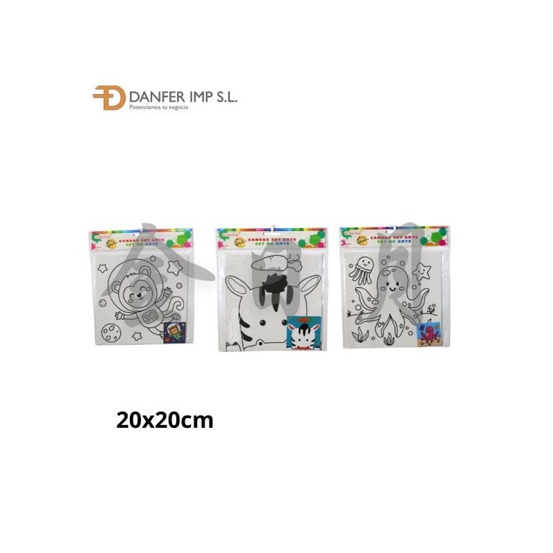 印花画板 LIENZO PARA PINTAR 20X20CM