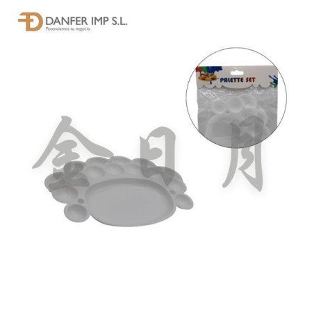 八眼白色调色板 PALETA PINTURA 8 HUECOS